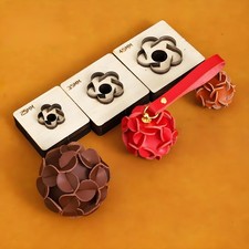 Hydrangea Flower Leather Cutting Die Punch for DIY Craft Keychain Pendant