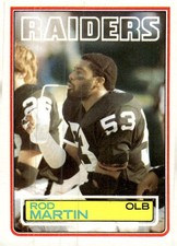 1983 Topps #304 Rod Martin