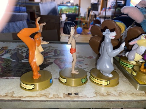 McDonald's 2002 Walt Disney 100 Years Of Magic Jungle Book Baloo All 3 Figures - Picture 6 of 8