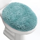 Luxury Soft Microfiber Toilet Lid Cover Machine Washable Solid Toilet Seat Co...