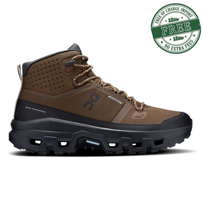 Men's Cloudrock Mid Waterproof Hiking Boot Earth | Black Full Size US, Authentic