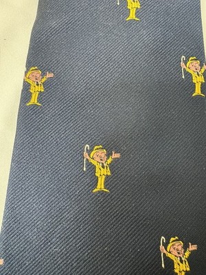 NEAT VINTAGE MR. MAGOO NAVY BLUE NECK TIE