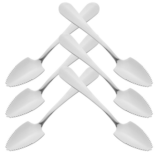  6 Pcs Steel Spoons Ice Cream Fruit Candy Scoops for Buffet Dessert - Zdjęcie 12 z 12