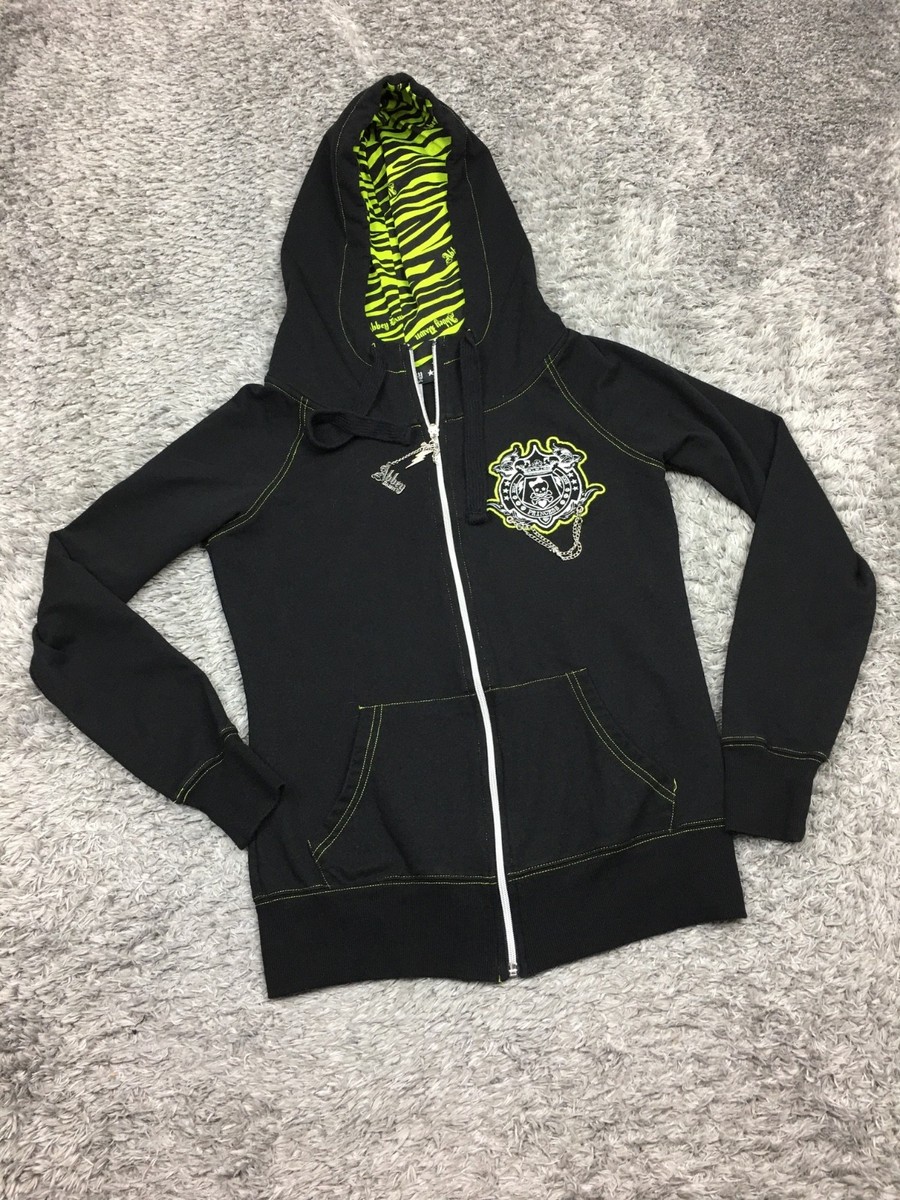 Abbey Dawn Avril Lavigne Black Y2K Goth Grunge Emo Punk Full Zip