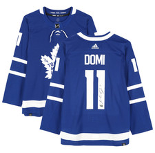 Max Domi Autographed Toronto Maple Leafs Blue Adidas Authentic Jersey Fanatics