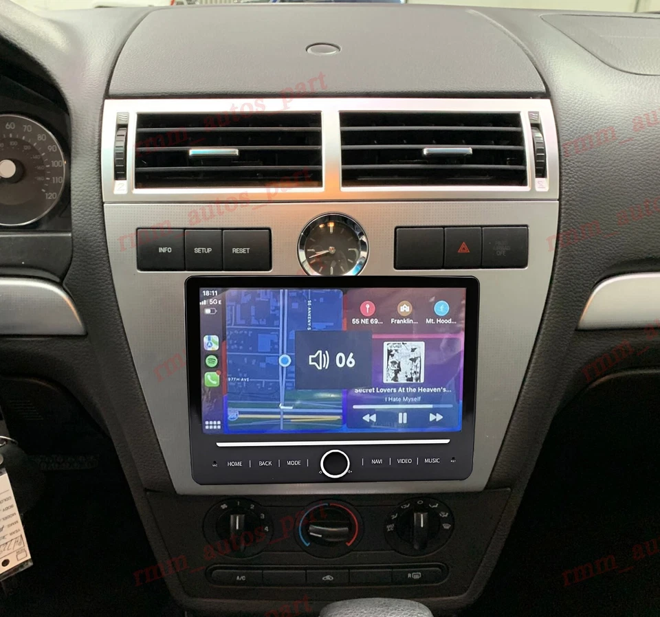 Radio estéreo para automóvil Mercury Milan 2006-2009 10,1" Android 14 Carplay + cámara Foto 3 de 4