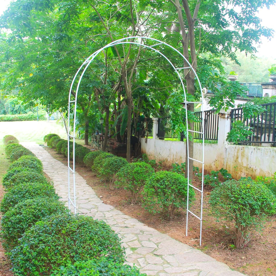 Pérgola de metal de 7,9 pies de alto x 4,6 pies de ancho para decoración fiestas Foto 2 de 4