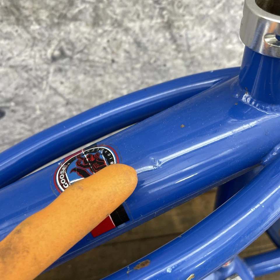 Mongoose Mission BMX Bike Frame 20in Blue Steel Mid School BMX Stander - Image 4 of 4