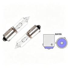 2 x H21W Clear Halogen Revers Indicator Bulb Car Bulbs 435 12v 21w BAY9S -OFFSET