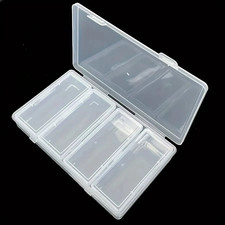 4 Adjustable Dividers Clear Plastic Storage Organizer Box - Craft Sewing Suppl