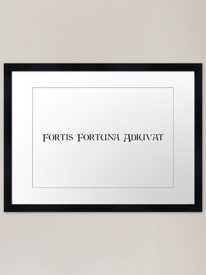 GLÜCK FAVORISIERT DEN KÜHNEN Gerahmtes Kunst Gerahmtes Wandbild Poster Leinwanddruck Bild