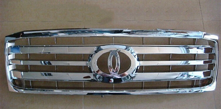 Parrilla de parachoques delantero de 1 pieza para Toyota Land Cruiser LC100 2006-2007 rejilla superior Foto 2 de 2