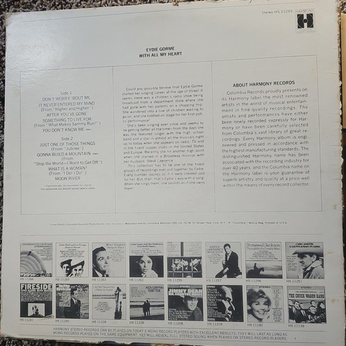 Eddie Gorme- With All My Heart Album - Picture 2 of 4