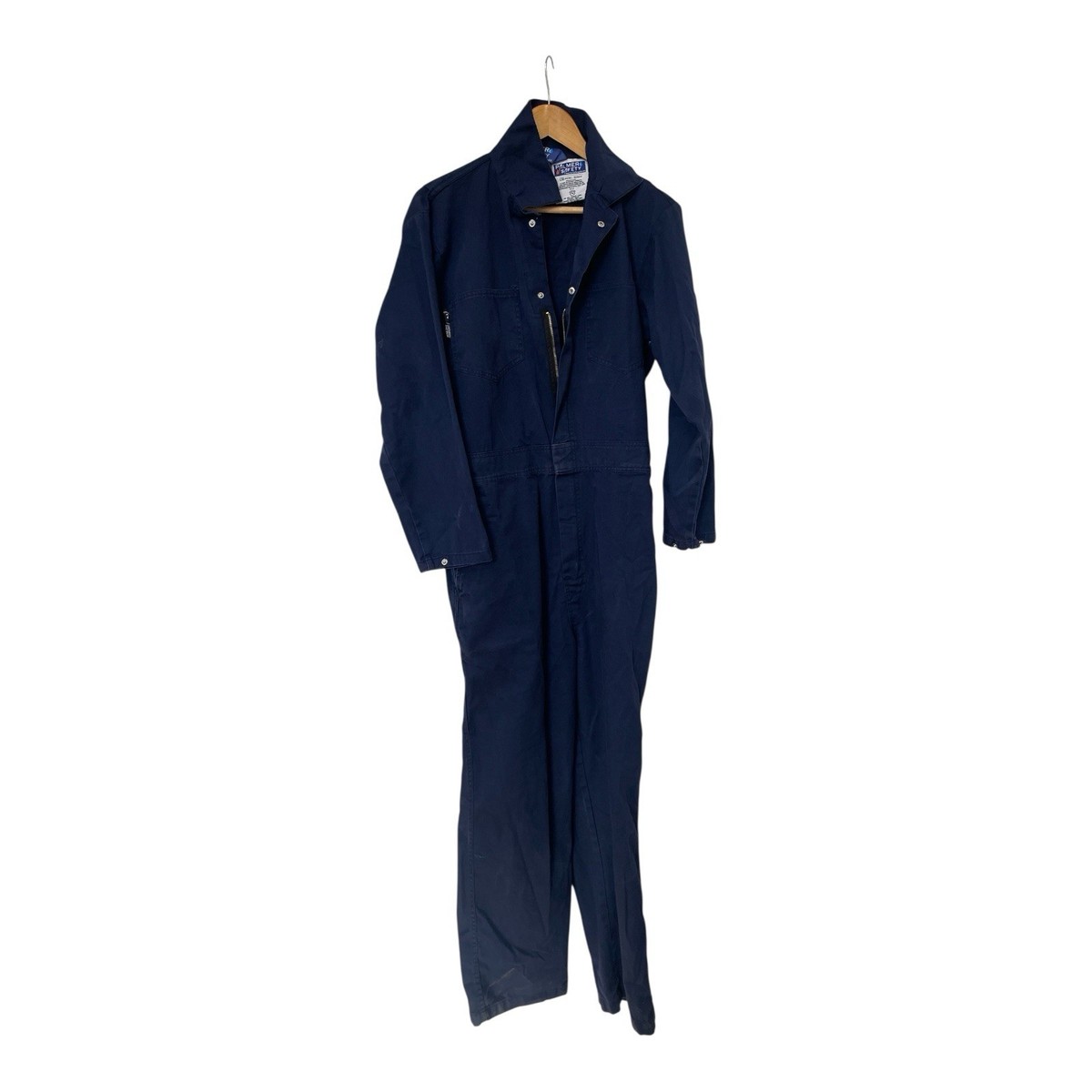 Palmer Safety Coveralls Mens 42 / 44 Large Navy Cotton Work Zip
