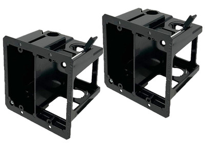IMBA-LVDR2-2 2-Gang Combo Electrical Power & Low-Voltage Old Work Box, Dual-Func