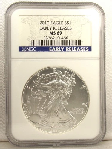 2010 American Silver Eagle NGC MS69 Early Releases 3376210-456