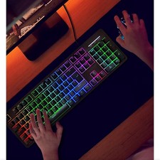Asda Tech Gaming Keyboard Backlit No Batteries Required Windows &Mac Compatible