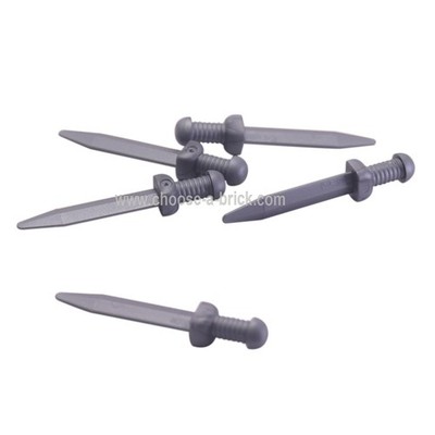 100x LEGO Roman Gladius Sword Flat Silver