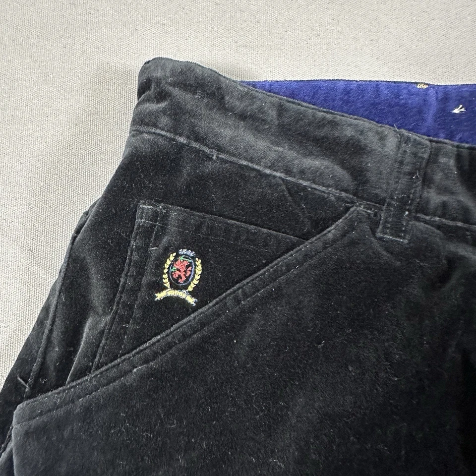 Falda de terciopelo negra vintage Y2K Tommy Hilfiger Jeans para mujer 16 Foto 3 de 4