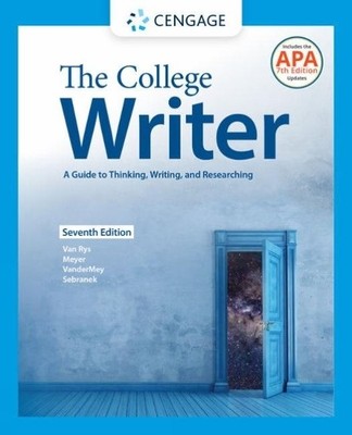 John Van Rys Verne M The College Writer: A Guide to Thinking, Wri (Taschenbuch)