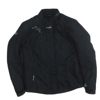 DMP Damen Motorradjacke schwarz Größe 12 winddicht gefüttert Nylon