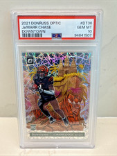 Ja'Marr Chase 2021 Donruss Optics Downtown Rookie RC #DT-36 PSA 10 GEM MINT