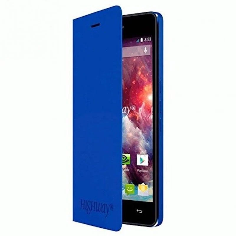 Cover per Wiko View 2 Go Custodia Compatibile con Wiko View 2 Go Phone Case Flip Stand Cover PU Leather YZW Wallet Case Blue