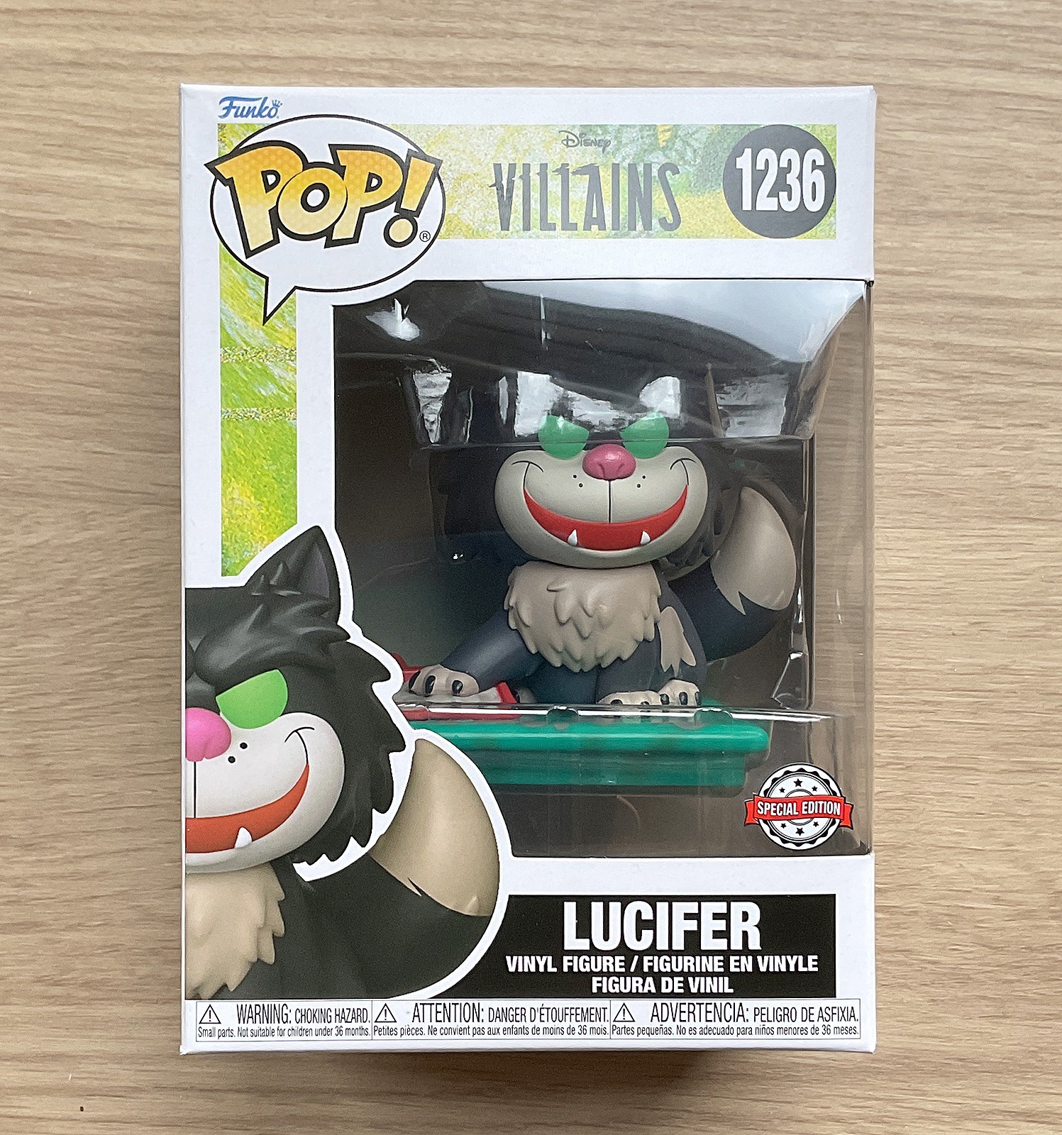 En Oferta Funko Pop Disney Villains Lucifer #1236 + Protector Gratis
