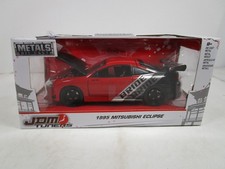 JADA 1/24 JDM TUNERS RED/BLACK 1995 MITSUBISHI ECLIPSE NEW IMPORT *READ*