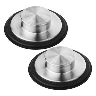 2pcs Kitchen Sink Drain Stopper Garbage Disposal Stopper Stainless Steel Plug
