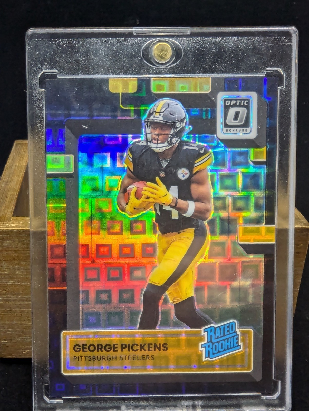 2022 Donruss Optic Rated Rookie Black Pandora #223 George Pickens /25