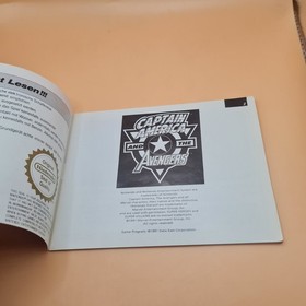 Captain America Avengers PAL B NINTENDO Antleitung Manual NES 100% Original