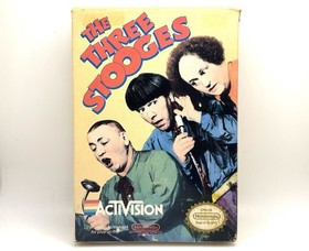 The Three Stooges ( Nintendo NES 1989 ) Tested Game + Original Box + Game Sleeve
