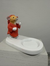 Candelabro votivo de ratón de Navidad Corea rojo pijama soporte palo a juego