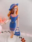 Handmade Crochet OOAK outfit dress and accesories for Silkstone, Barbie, Vintage