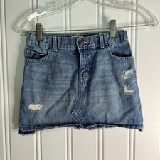 Oshkosh B  gosh Girls Denim Skirt Size 7 Adjustable