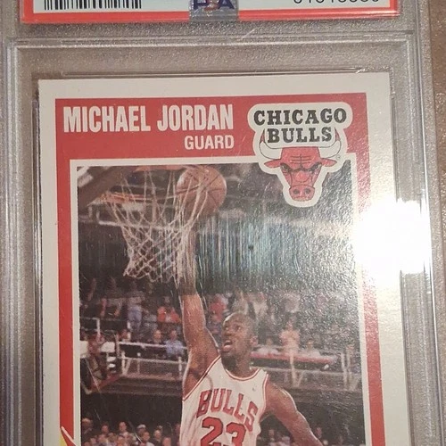 Fleer 1989-90 Michael Jordan #21 Chicago Bulls Basketball PSA Graded Base Card