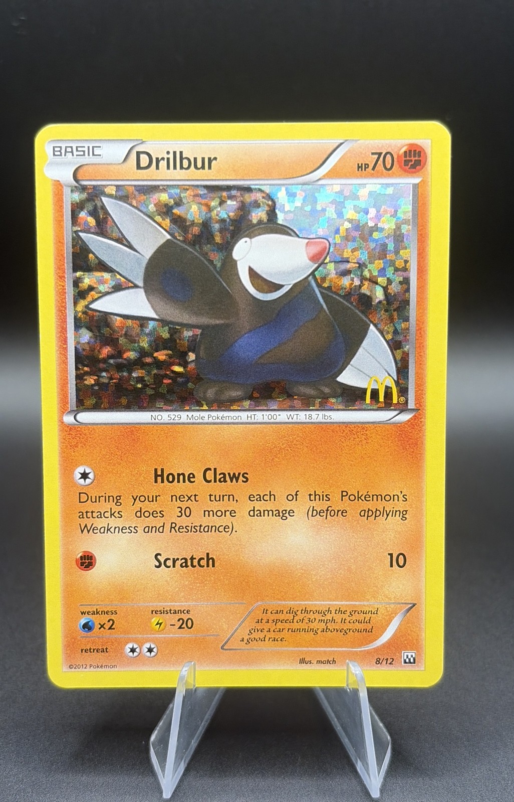 Drilbur 008/012 McDonald's 2012 Holo