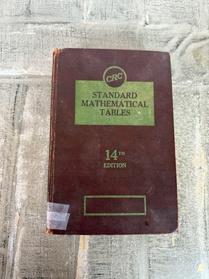 CRC STANDARD MATHEMATICAL TABLES 14th EDITION - CRC PRESS