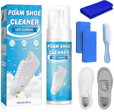 Shoe Cleaner Kit 200ml White Sneaker  Suede Cleaner with Brush  Sponge  Towel