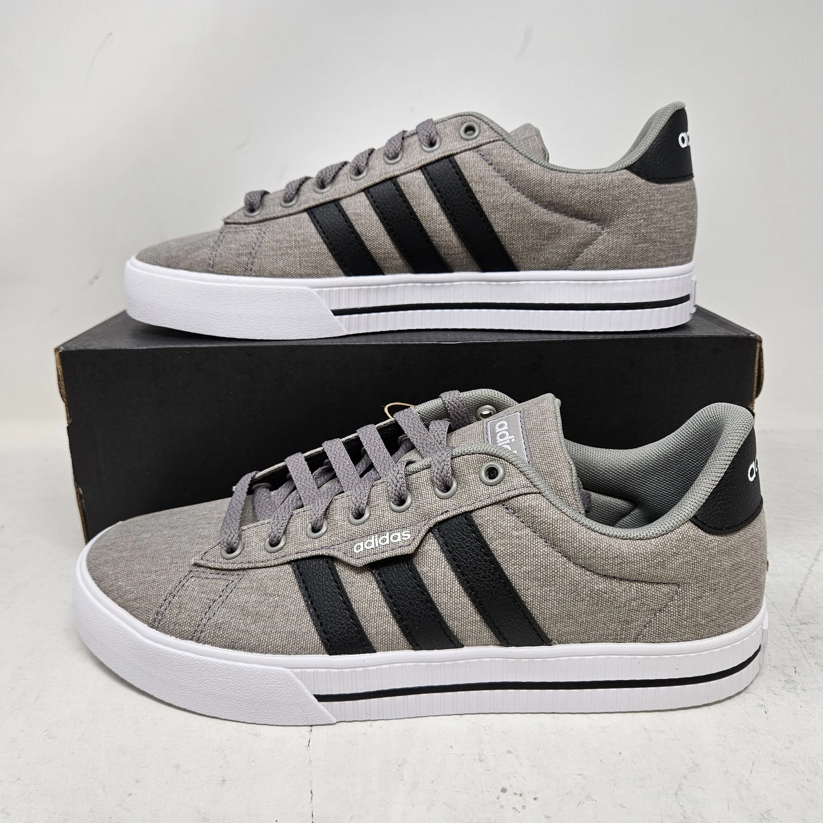 Adidas Daily 3.0 'Dove Grey Black' Comfy Casual Shoes / FW3270 / Men's Size 12