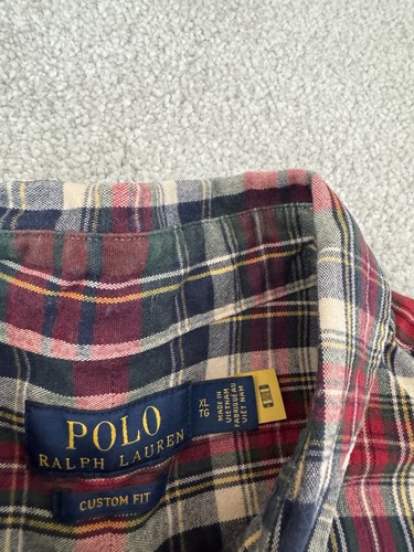 Men’s Designer Checked Ralph Lauren Shirt - Size XL Custom Fit - Picture 5 of 5