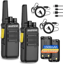 Walkie Talkies Long Range for Adults Two Way Radios with Earpieces,Encrypted 2 W