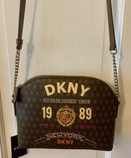 DKNY 1989 Signature Logo Maddison Dome Crossbody Shoulder Bag NWT Rare 
