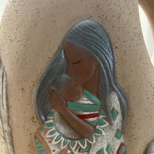 May Co. 1993 Vintage Indianer Mutter und Kind Keramik - Bild 7 von 10