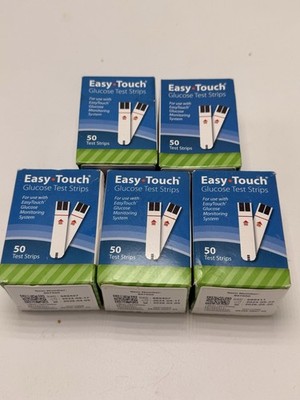Easy Touch Blood Glucose Test Strips 250 Ct.  EXP  03/2026