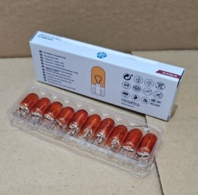 2x Glassockel 5W WY5W Blinkerbirne Blinker Gelb Amber Orange