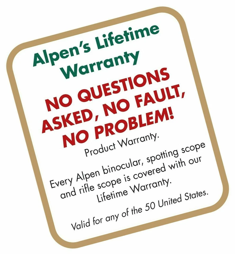 Alpen Optics Monocular Magnification 10x 25 mm w/Carrying Case BK7 coated Lenses - Image 3 of 3