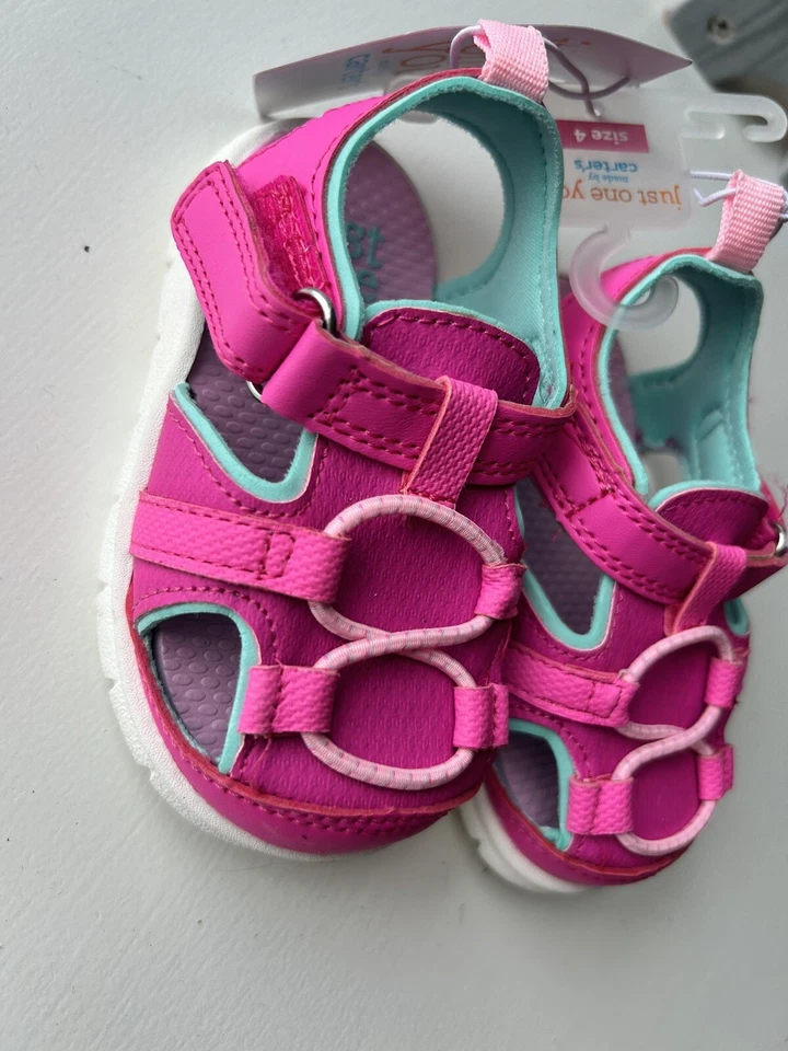 Carter’s Just One You 婴儿凉鞋 4 码粉色夏季 — 第 4/4 张图片