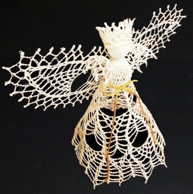 Angel 11'' Crochet Pattern:PDF Full Description with crochet charts,photos,video